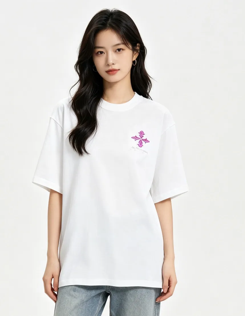 Louis Vuitton/Louis Vuitton warm Color Change embroidered logo short sleeves